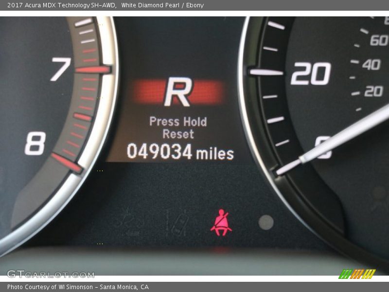 White Diamond Pearl / Ebony 2017 Acura MDX Technology SH-AWD