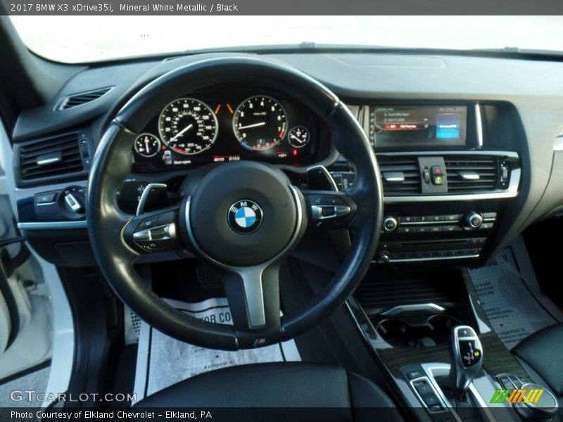 Mineral White Metallic / Black 2017 BMW X3 xDrive35i