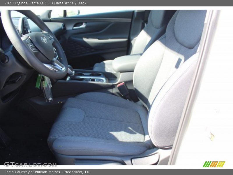 Quartz White / Black 2020 Hyundai Santa Fe SE