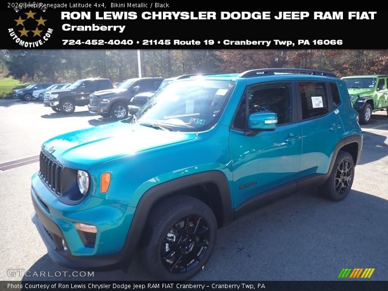 Bikini Metallic / Black 2020 Jeep Renegade Latitude 4x4