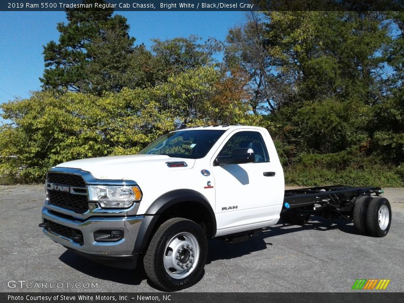 Bright White / Black/Diesel Gray 2019 Ram 5500 Tradesman Regular Cab Chassis