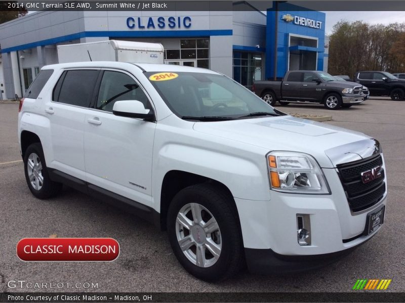 Summit White / Jet Black 2014 GMC Terrain SLE AWD