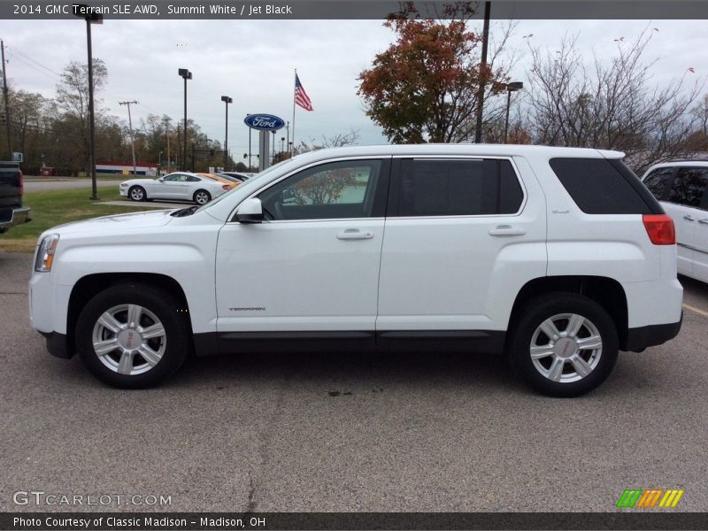 Summit White / Jet Black 2014 GMC Terrain SLE AWD