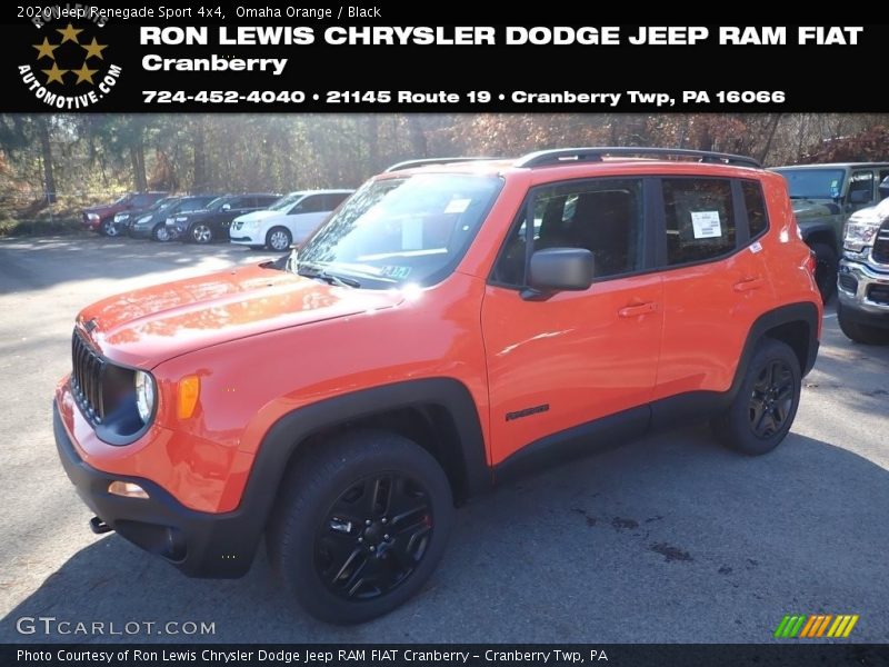 Omaha Orange / Black 2020 Jeep Renegade Sport 4x4