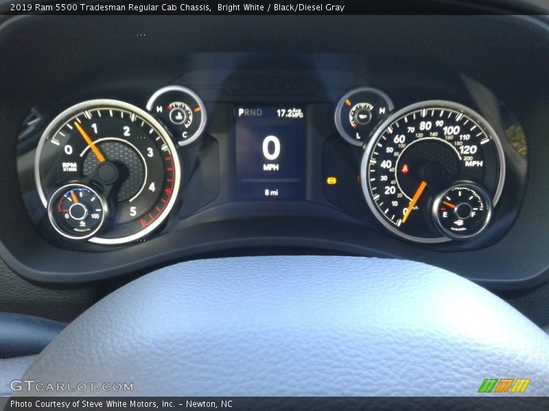 Bright White / Black/Diesel Gray 2019 Ram 5500 Tradesman Regular Cab Chassis