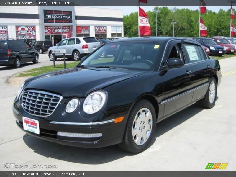 Ebony Black / Black 2009 Kia Amanti