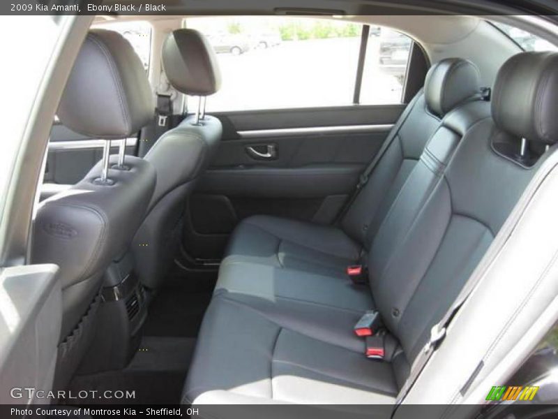 Ebony Black / Black 2009 Kia Amanti