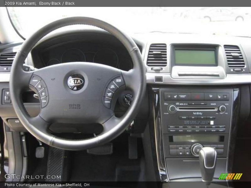 Ebony Black / Black 2009 Kia Amanti
