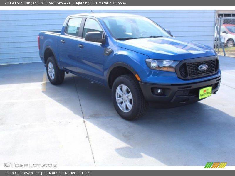 Lightning Blue Metallic / Ebony 2019 Ford Ranger STX SuperCrew 4x4