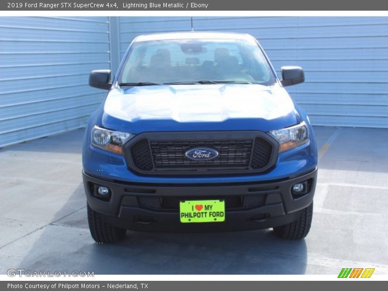 Lightning Blue Metallic / Ebony 2019 Ford Ranger STX SuperCrew 4x4