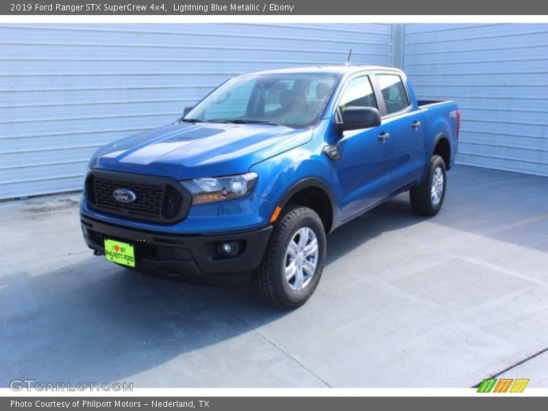 Lightning Blue Metallic / Ebony 2019 Ford Ranger STX SuperCrew 4x4