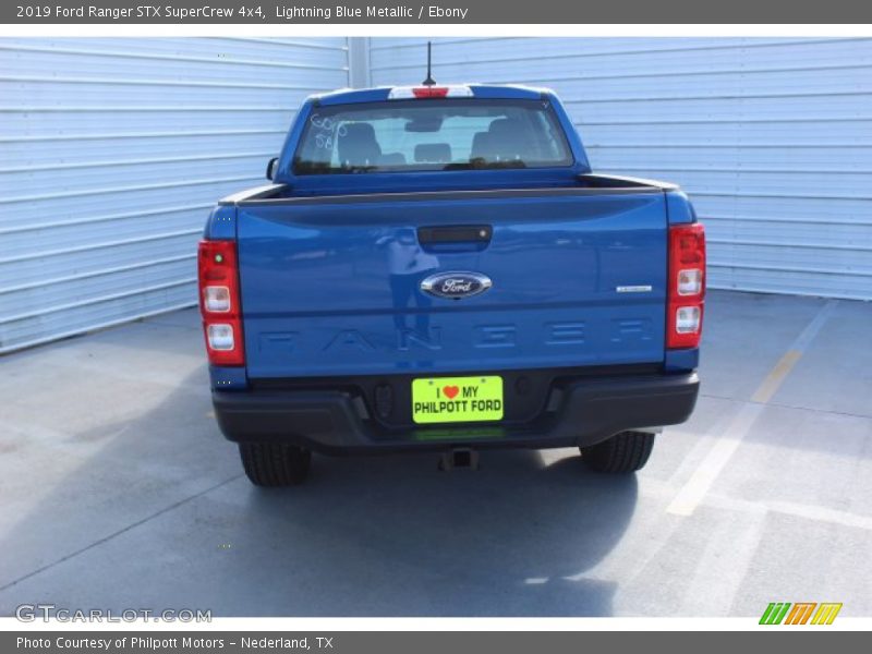 Lightning Blue Metallic / Ebony 2019 Ford Ranger STX SuperCrew 4x4