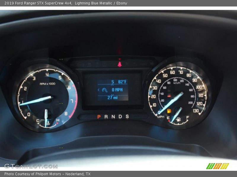 Lightning Blue Metallic / Ebony 2019 Ford Ranger STX SuperCrew 4x4