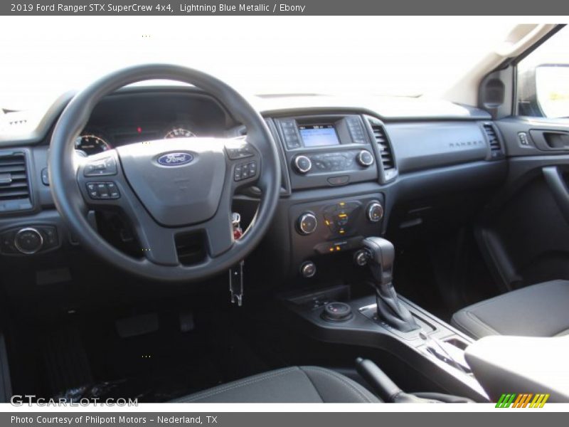 Lightning Blue Metallic / Ebony 2019 Ford Ranger STX SuperCrew 4x4