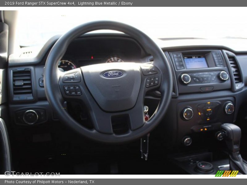 Lightning Blue Metallic / Ebony 2019 Ford Ranger STX SuperCrew 4x4