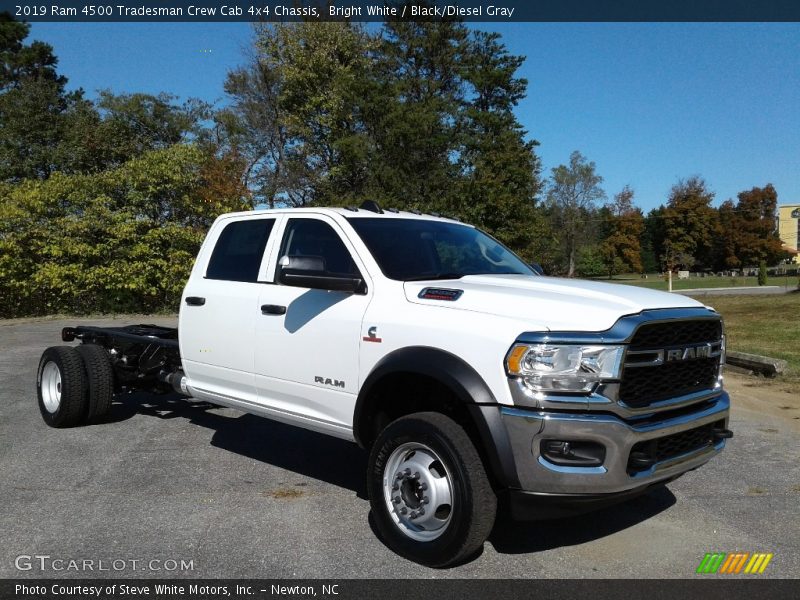 Bright White / Black/Diesel Gray 2019 Ram 4500 Tradesman Crew Cab 4x4 Chassis