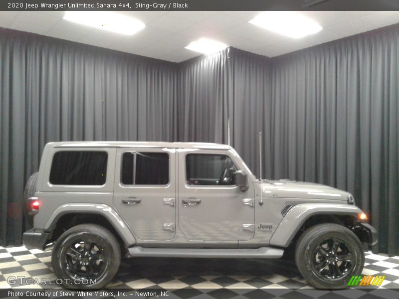 Sting-Gray / Black 2020 Jeep Wrangler Unlimited Sahara 4x4