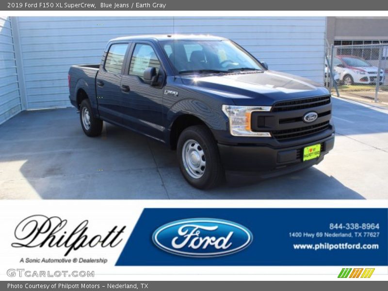 Blue Jeans / Earth Gray 2019 Ford F150 XL SuperCrew