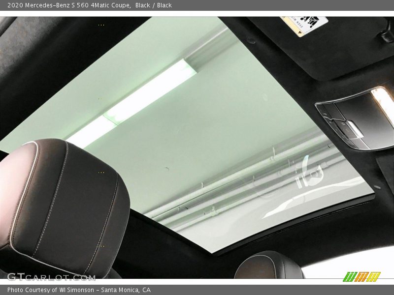 Sunroof of 2020 S 560 4Matic Coupe