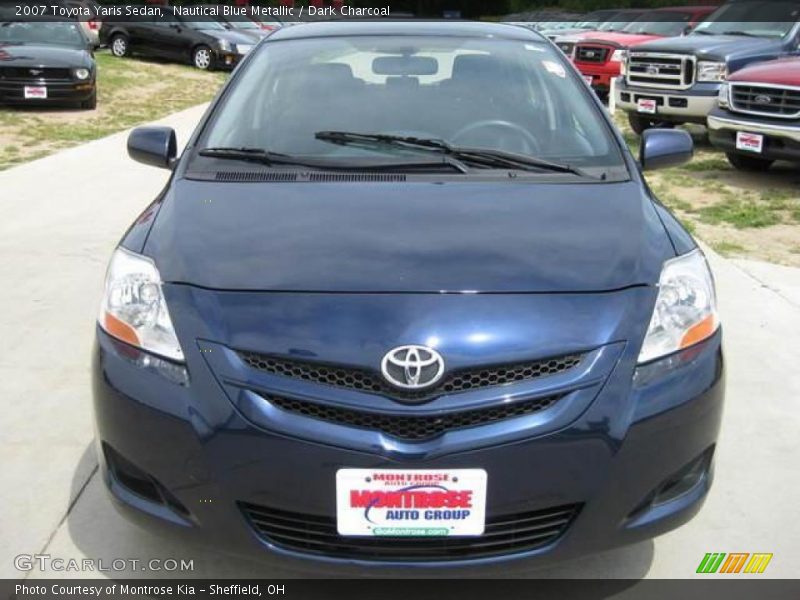 Nautical Blue Metallic / Dark Charcoal 2007 Toyota Yaris Sedan