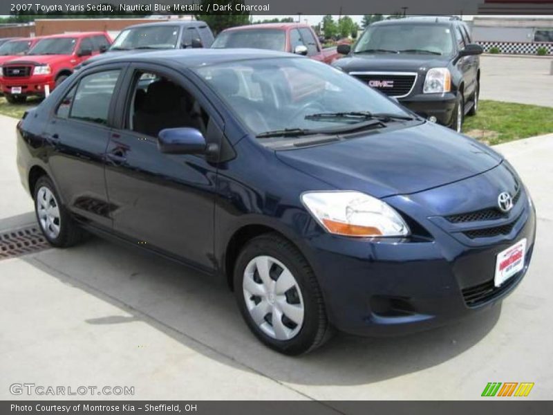 Nautical Blue Metallic / Dark Charcoal 2007 Toyota Yaris Sedan