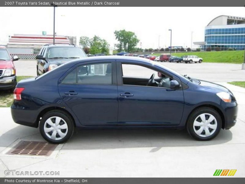 Nautical Blue Metallic / Dark Charcoal 2007 Toyota Yaris Sedan