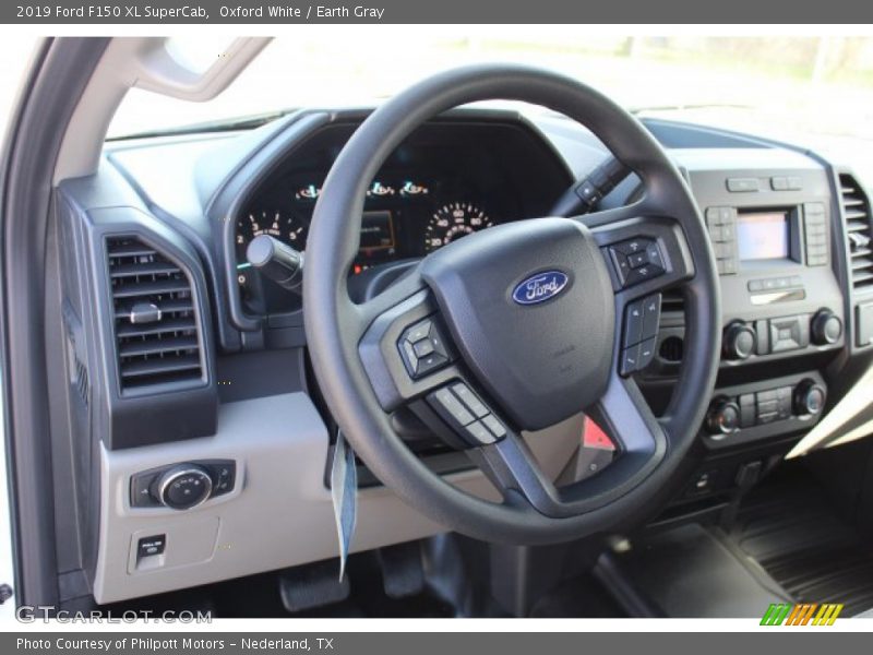 Oxford White / Earth Gray 2019 Ford F150 XL SuperCab