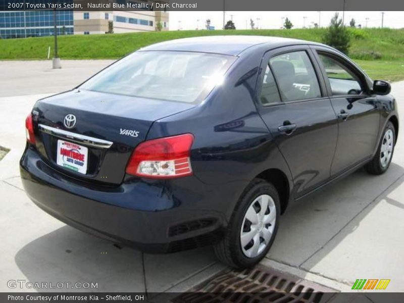 Nautical Blue Metallic / Dark Charcoal 2007 Toyota Yaris Sedan