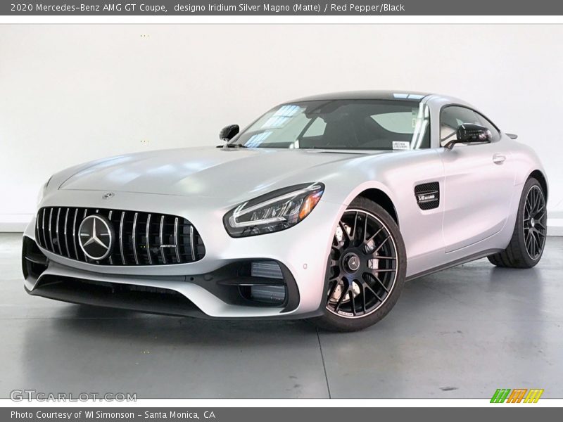 designo Iridium Silver Magno (Matte) / Red Pepper/Black 2020 Mercedes-Benz AMG GT Coupe