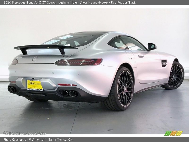 designo Iridium Silver Magno (Matte) / Red Pepper/Black 2020 Mercedes-Benz AMG GT Coupe