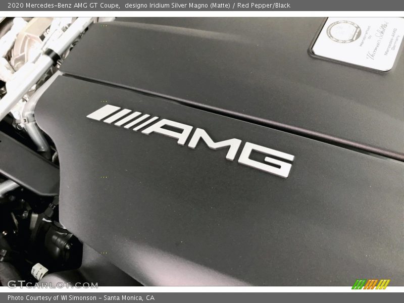 designo Iridium Silver Magno (Matte) / Red Pepper/Black 2020 Mercedes-Benz AMG GT Coupe