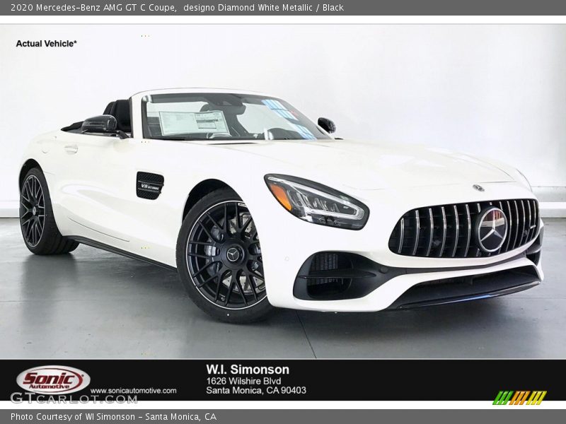 designo Diamond White Metallic / Black 2020 Mercedes-Benz AMG GT C Coupe