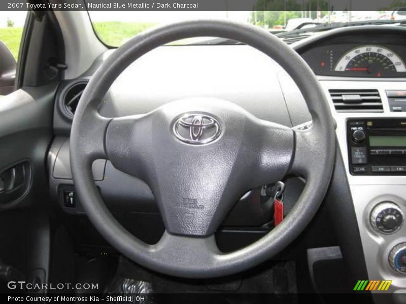 Nautical Blue Metallic / Dark Charcoal 2007 Toyota Yaris Sedan