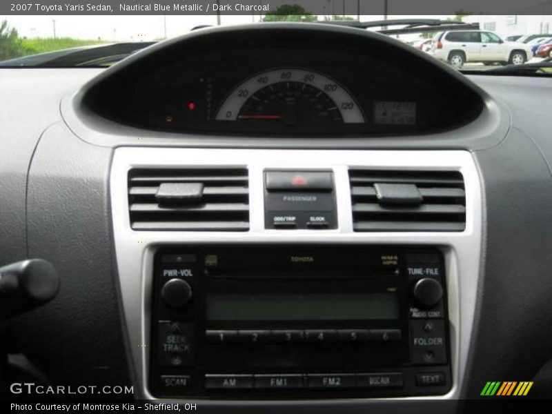 Nautical Blue Metallic / Dark Charcoal 2007 Toyota Yaris Sedan