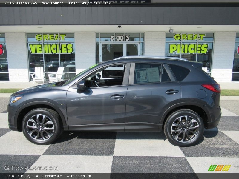 Meteor Gray Mica / Black 2016 Mazda CX-5 Grand Touring