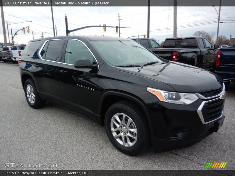 Mosaic Black Metallic / Jet Black 2020 Chevrolet Traverse LS
