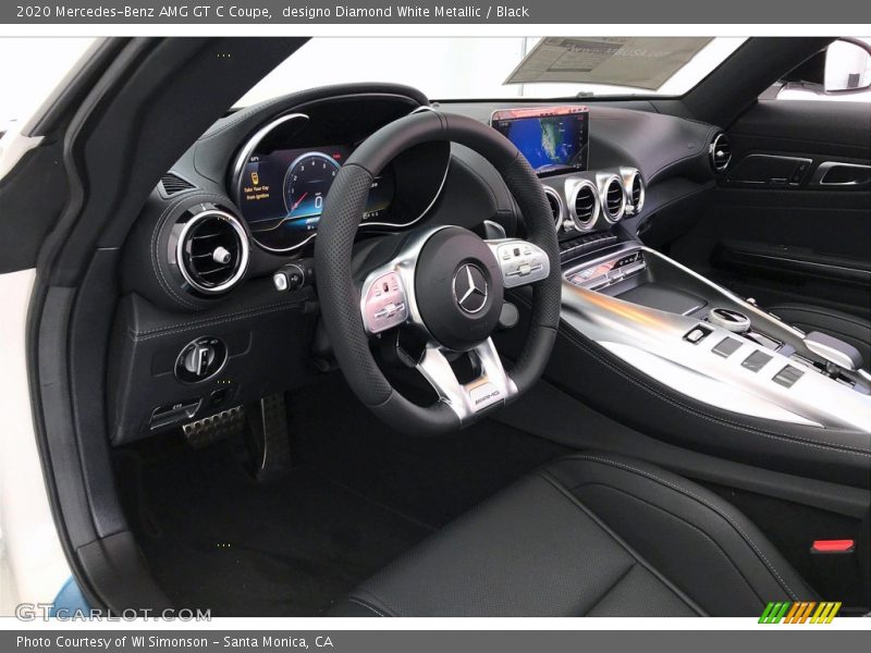 designo Diamond White Metallic / Black 2020 Mercedes-Benz AMG GT C Coupe