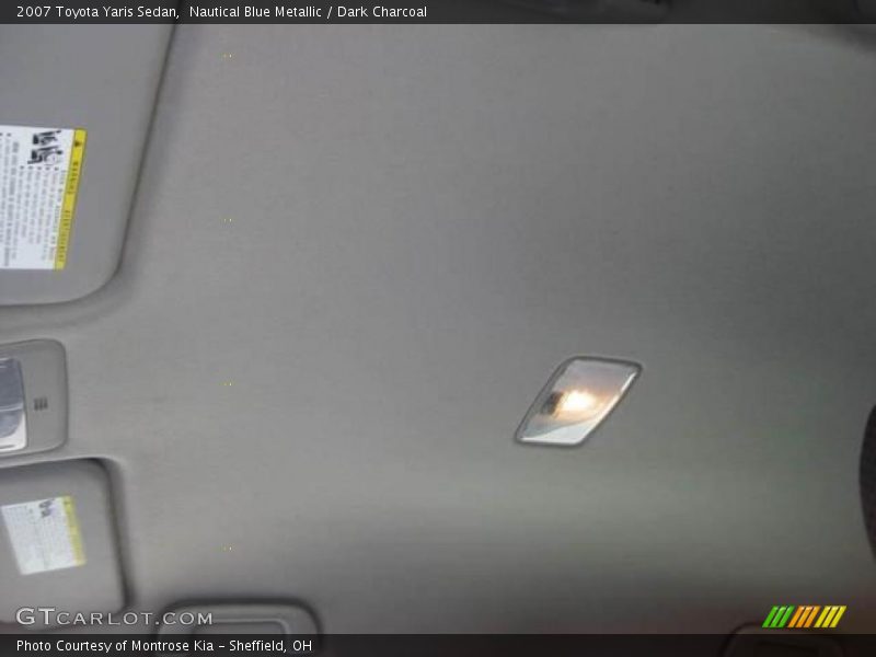 Nautical Blue Metallic / Dark Charcoal 2007 Toyota Yaris Sedan