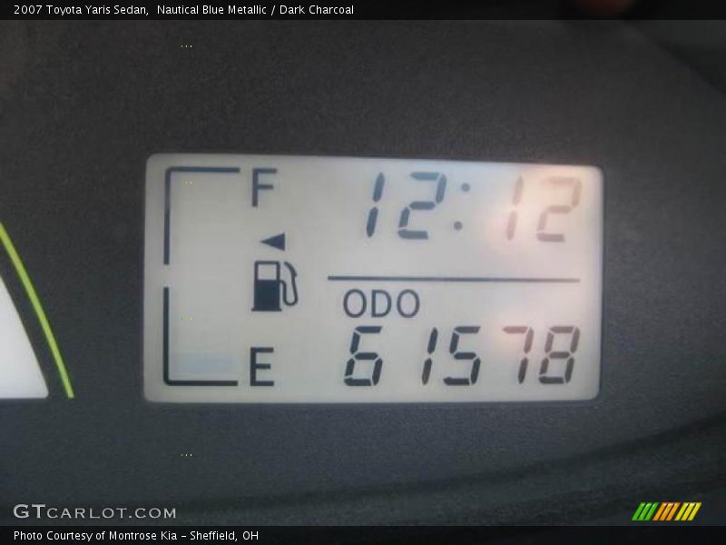 Nautical Blue Metallic / Dark Charcoal 2007 Toyota Yaris Sedan