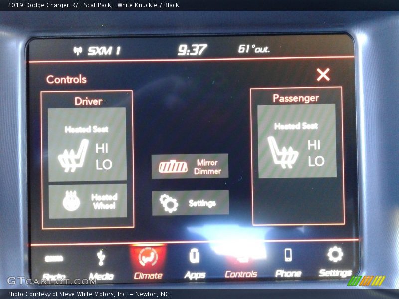 White Knuckle / Black 2019 Dodge Charger R/T Scat Pack