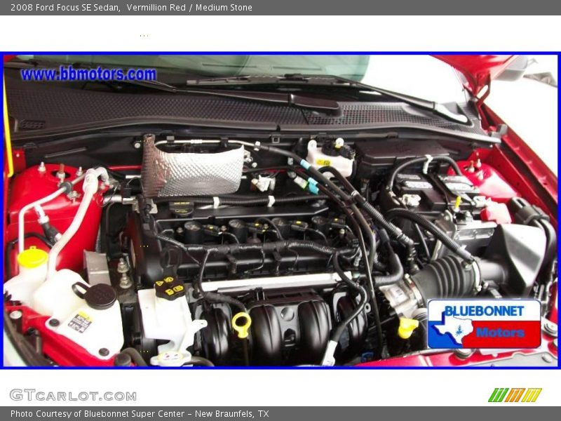 Vermillion Red / Medium Stone 2008 Ford Focus SE Sedan