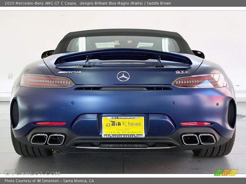 designo Brilliant Blue Magno (Matte) / Saddle Brown 2020 Mercedes-Benz AMG GT C Coupe