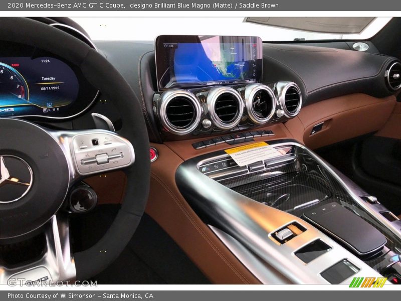 Controls of 2020 AMG GT C Coupe