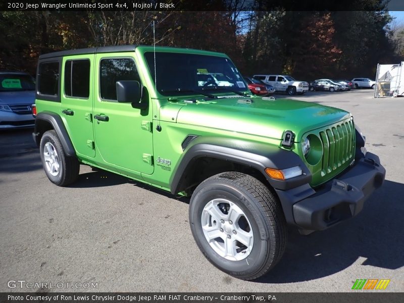 Front 3/4 View of 2020 Wrangler Unlimited Sport 4x4