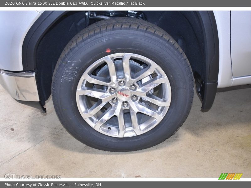 Quicksilver Metallic / Jet Black 2020 GMC Sierra 1500 SLE Double Cab 4WD