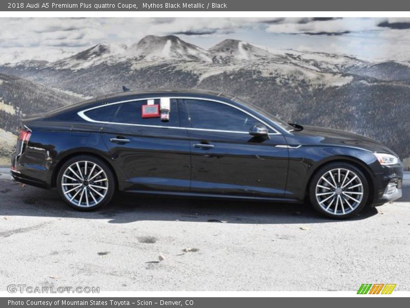 Mythos Black Metallic / Black 2018 Audi A5 Premium Plus quattro Coupe