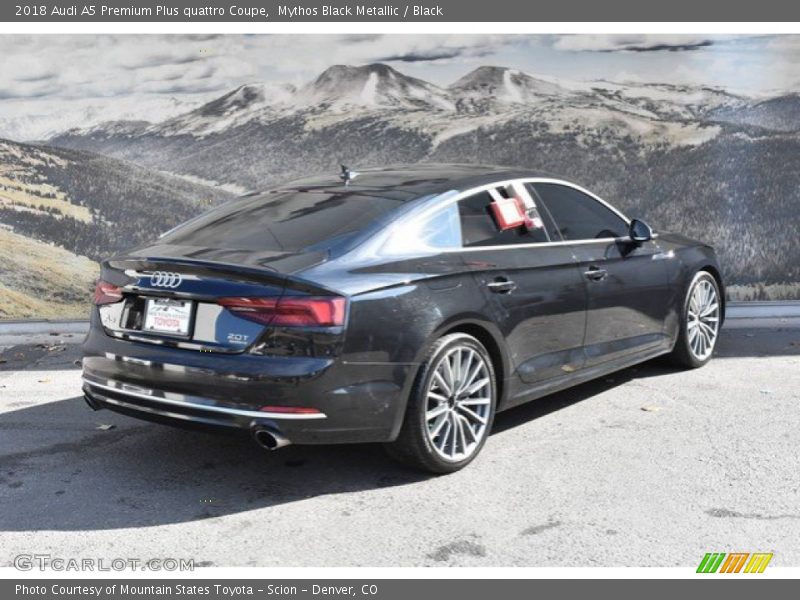 Mythos Black Metallic / Black 2018 Audi A5 Premium Plus quattro Coupe