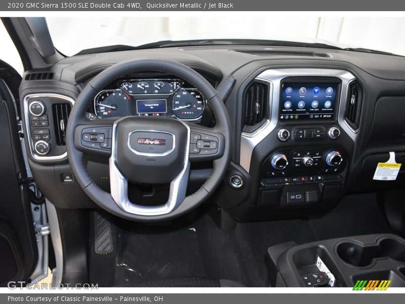 Quicksilver Metallic / Jet Black 2020 GMC Sierra 1500 SLE Double Cab 4WD