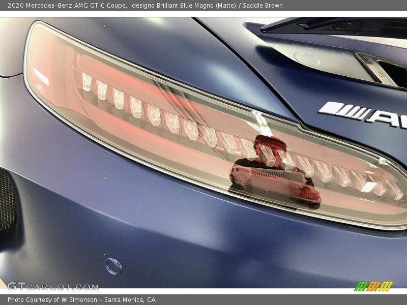 designo Brilliant Blue Magno (Matte) / Saddle Brown 2020 Mercedes-Benz AMG GT C Coupe