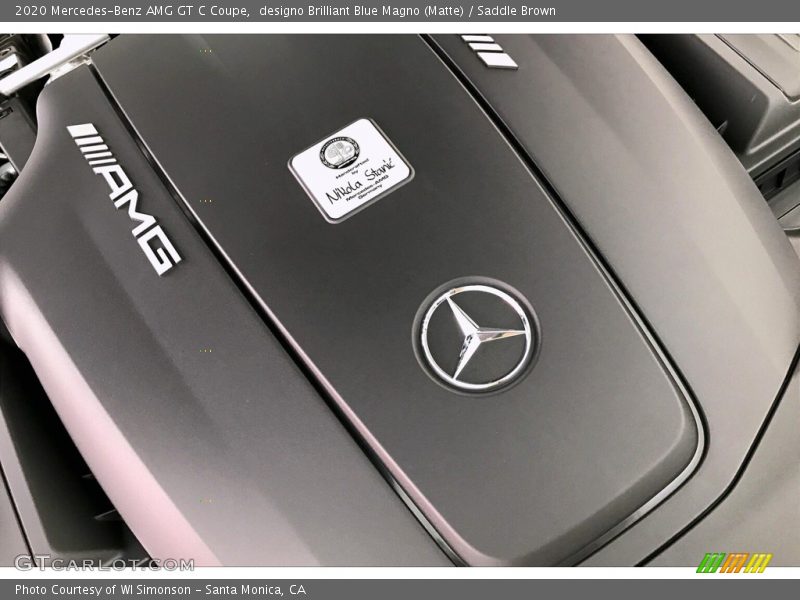 designo Brilliant Blue Magno (Matte) / Saddle Brown 2020 Mercedes-Benz AMG GT C Coupe